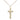 14kt Gold Filled medium Catholic crucifix necklace detailed corpus 7/8x3/8 inch 18 inch chain Bliss USA