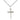 Sterling Silver Medium Nail Cross Necklace 3/4 x 3/8 on 18 inch chain handcrafted by Bliss