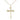 Gold Filled Medium Nail Cross Necklace 1 x 5/8 inch pendant on 18 inch chain by Bliss USA