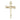 14kt Solid Gold Medium Nail Cross Pendant 1-1/8 x 5/8 inch handcrafted by Bliss USA