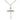 Sterling Silver Nail Cross Necklace 1 x 5/8 inch pendant on 18 inch chain by Bliss USA