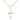 14kt Gold Filled Medium Cross Pendant Necklace 3/4 x 3/8 inch on 18 inch Chain by Bliss Manufacturing USA
