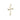 14kt solid gold Catholic cross pendant 3/4 x 3/8 inch handcrafted in USA by Bliss Manufacturing