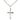 Sterling silver Catholic cross necklace 3/4 x 3/8 inch pendant 18 inch curb chain handcrafted by Bliss
