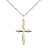 Gold Filled Medium Catholic Cross Necklace 3/4 x 1/2 inch with 18 inch chain by Bliss Manufacturing
