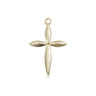 14kt Solid Gold Medium Catholic Cross Pendant 3/4 x 1/2 inch USA Made by Bliss Manufacturing