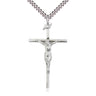 Sterling Silver Extra Large Crucifix Necklace 1 7/8 x 1 inches with 24 inch chain by Bliss Manufacturing