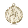 14kt Solid Gold Our Lady of Consolation Medal Pendant 1 x 3/4 handmade by Bliss Manufacturing