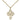 14kt gold filled four-way medal necklace 3/4 x 1/2 inch with 18 inch chain handmade by Bliss