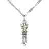 Sterling silver Menorah Star of David Christian Fish necklace 3/4 x 1/4 pendant 18 inch chain Bliss