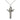 Large Sterling Silver Trinity Crucifix Necklace 1 3/8 x 7/8 inches with 18 inch chain by Bliss Manufacturing