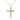 14kt gold filled medium nail crucifix necklace 1 x 5/8 inches with 18 inch chain handcrafted by Bliss USA
