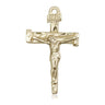 14kt solid gold nail crucifix pendant 1 1/8 inch medium size handmade by Bliss Manufacturing