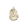 14kt Solid Gold Small Ecce Homo Catholic Medal Pendant 5/8 x 3/8 inches by Bliss Manufacturing