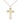 Gold Filled Catholic Cross Necklace 7/8 inch pendant with 18 inch chain handmade in USA by Bliss