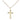14kt Gold Filled Small Cross Necklace 1/2 x 3/8 inch pendant 18 inch chain handmade by Bliss
