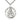 Large Sterling Silver St. Ann Patron Saint Medal Necklace 1 3/8 x 1 1/8 inch with 24 inch chain by Bliss Manufacturing