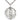 Large Sterling Silver St. Jude Patron Saint Medal Necklace 1 1/4 x 1 1/8 inches 24 Inch Chain USA Made by Bliss