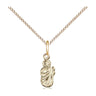 Small 14kt Gold Filled St. Jude Patron Saint Medal Necklace with 18 inch chain by Bliss Manufacturing