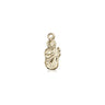 14kt Solid Gold Small St. Jude Patron Saint Medal Pendant 3/8 x 1/8 inches by Bliss Manufacturing