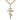 14kt Gold Filled Large St. Andrew Cross Necklace 1 3/8 x 5/8 inch pendant 24 inch chain handmade by Bliss