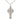 Large sterling silver Kilklispeen Celtic cross necklace 1 3/8 x 5/8 inches with 18 inch chain handcrafted by Bliss USA