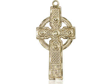 14kt Solid Gold Extra Large Cross Pendant 1 7/8 x 7/8 inches handcrafted by Bliss Manufacturing USA