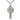 Sterling silver extra large Catholic cross necklace 1 7/8 inch pendant with 24 inch chain by Bliss