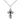 Sterling Silver St. Olga Cross Necklace 7/8 inch pendant with 18 inch chain by Bliss