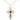 14kt Gold Filled St. Olga Byzantine Cross Necklace Medium Size 1 1/8 inch by Bliss Manufacturing USA