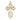 14kt Solid Gold St. Olga Cross Pendant 1 1/8 x 5/8 inches handcrafted by Bliss Manufacturing