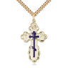 14kt Gold Filled Large St. Olga Cross Necklace 1 3/8 x 7/8 inches on 24 inch chain by Bliss