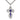 Sterling silver St. Olga cross necklace, 1 3/8 x 7/8 inch pendant with 24 inch chain, handcrafted by Bliss USA