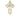 14kt solid gold St. Olga cross pendant, large 1 3/8 x 7/8 inch, handcrafted by Bliss Manufacturing
