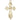 14kt Solid Gold Large Catholic Cross Medal 1 3/8 x 3/4 inches handcrafted in USA by Bliss Manufacturing