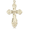 14kt Solid Gold Extra Large Cross Pendant 1 7/8 x 1 inches handcrafted by Bliss Manufacturing USA
