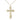 Large 14kt Gold Filled Cross Necklace 1 1/4 x 3/4 inch with 18 inch Chain by Bliss