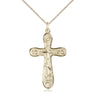 Large 14kt Gold Filled Cross Necklace 1 1/4 x 3/4 inch with 18 inch Chain by Bliss
