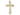 14kt Solid Gold Large Cross Pendant 1 1/4 x 3/4 inches handcrafted by Bliss Manufacturing USA