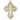 Large 14kt Solid Gold Irene Cross Pendant 1.25x0.875 inch handcrafted by Bliss Manufacturing USA