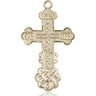 Large 14kt Solid Gold Catholic Cross Pendant 1.5x0.875 inch handcrafted by Bliss Manufacturing USA
