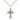 Sterling Silver Russian Orthodox Cross Necklace 0.875 x 0.5 inches with 18 inch chain by Bliss Manufacturing