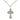 Sterling Silver Russian Orthodox Cross Necklace 7/8 x 1/2 inch with 18 inch chain by Bliss Manufacturing USA