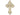 14kt Solid Gold Large Cross Pendant 1 3/8 x 7/8 inch handcrafted by Bliss Manufacturing USA