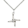 Sterling Silver St. Brigid Cross Necklace 5/8 inch small pendant 18 inch chain handcrafted by Bliss