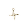 Small 14kt Solid Gold St. Brigid Patron Saint Medal Pendant by Bliss Manufacturing