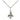 Sterling silver small Fleur de Lis pendant necklace 1/2 x 3/8 inch with 18 inch curb chain by Bliss