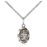 Small sterling silver St. Joseph patron saint medal necklace with 18 inch chain by Bliss Manufacturing