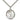 Sterling silver Guardian Angel pendant necklace 7/8 x 3/4 inches with 24 inch chain by Bliss