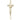 14kt Solid Gold Large Papal Crucifix Pendant 1 3/8 inch x 1/2 inch by Bliss USA
